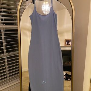 Forever 21 size small stretch light blue spaghetti straps dress